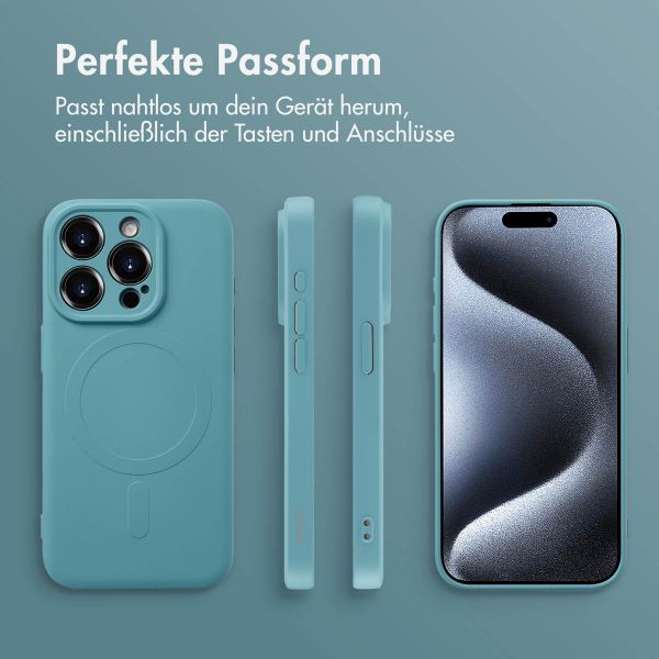 imoshion Color Back Cover mit MagSafe Apple iPhone 15 Pro - Smoke Green