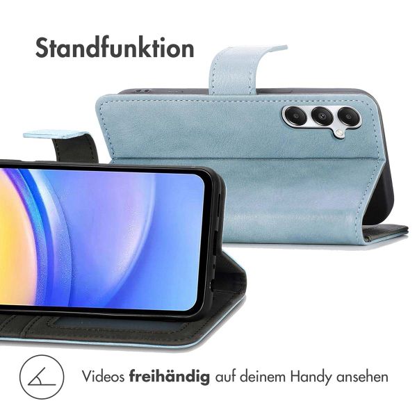 imoshion Luxuriöse Klapphülle Samsung Galaxy A15 (5G/4G) - Hellblau