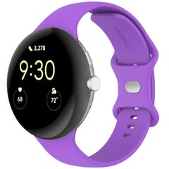 imoshion Silikon-Armband⁺ für  Google Pixel Watch 3 / 4 (45 mm) - Größe S - Violett