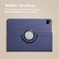 imoshion 360° drehbare Klapphülle Apple iPad Pro 11 (2020/2021/2022) - Dunkelblau