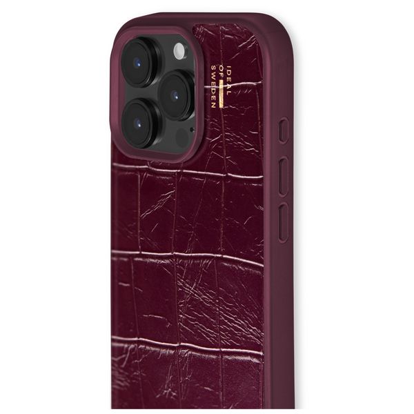 iDeal of Sweden MagSafe-Hülle aus veganem Leder Apple iPhone 16 Pro - Fine Wine Croco