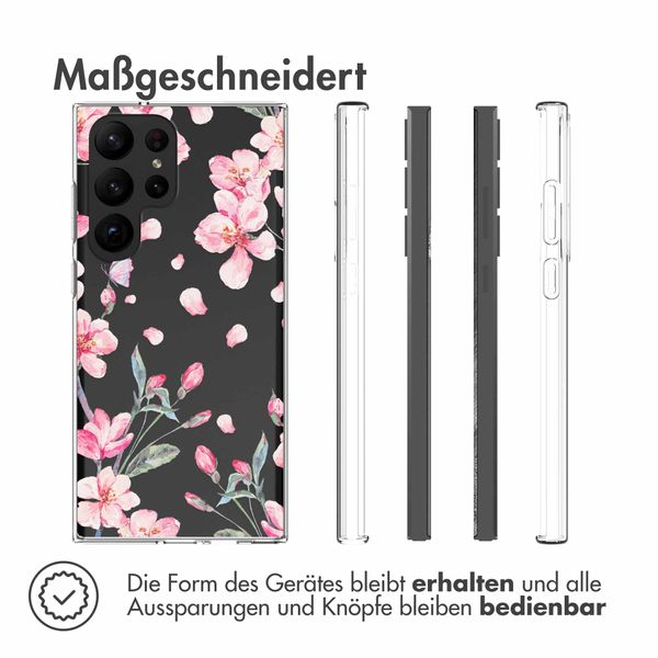 imoshion Design Hülle Samsung Galaxy S23 Ultra - Blossom Watercolor