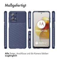 imoshion Thunder Backcover für das Motorola Moto G73 - Dunkelblau