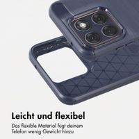 imoshion Brushed Back Cover Motorola Edge 70 Fusion - Dunkelblau