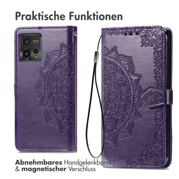 imoshion Mandala Klapphülle Motorola Moto G72 - Violett