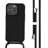 imoshion Silikonhülle mit Band für das Apple iPhone 14 Pro - Schwarz