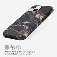 Selencia Aurora Fashion Back Case Apple iPhone 15 - Onyx Black Marble