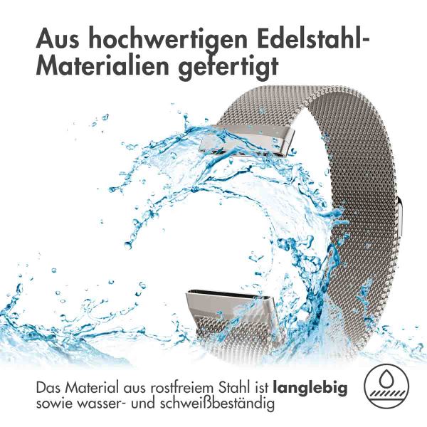 imoshion Magnetisches Milanaise Armband für das  Fitbit Versa 4/ 3 / Sense (2) - Starlight