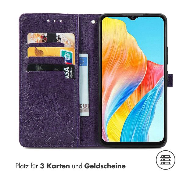 imoshion Mandala Klapphülle für das Oppo A18 / Oppo A38 - Violett