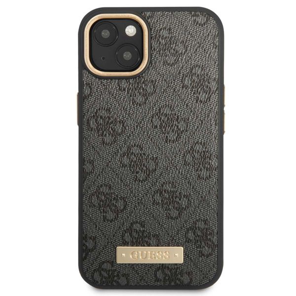 Guess 4G Logo Monogramm MagSafe Back Cover für das Apple iPhone 14 - Schwarz