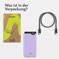 imoshion Powerbank 20.000 mAh - 22,5W Schnellladegerät - USB-C / USB-A - Lila