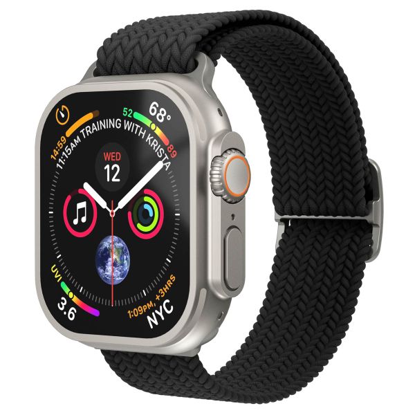 Vonmählen Woven Loop Armband für deine Apple Watch | 44/45/46/49 mm - Schwarz