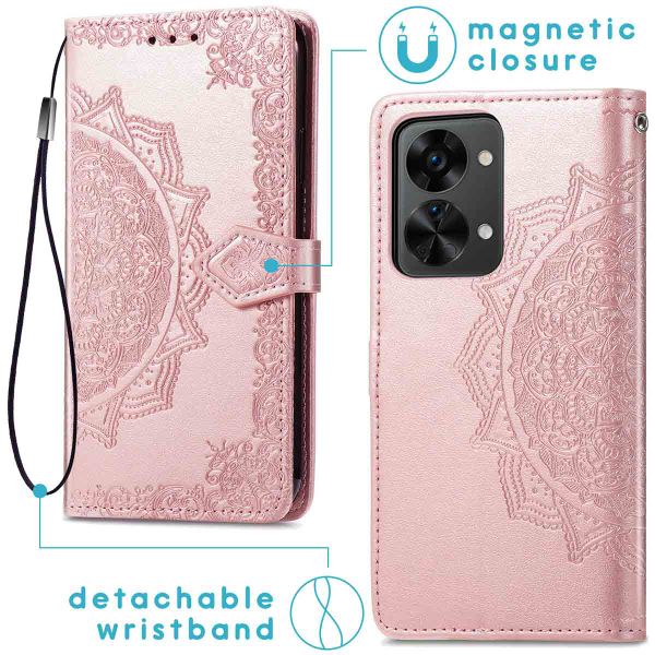 imoshion Mandala Klapphülle OnePlus Nord 2T - Rosé gold