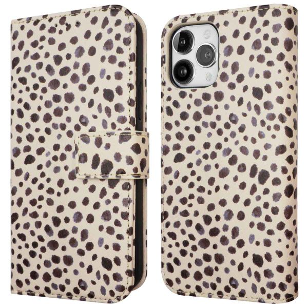 imoshion Design Klapphülle Apple iPhone 12 (Pro) - Black And White Dots