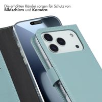 Selencia Echtleder Klapphülle Apple iPhone 17 Pro - Air Blue