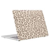 Selencia Sabi Laptop Cover Leopardenmuster Apple MacBook Air 13 Zoll (2018-2020) - Soft Ivory