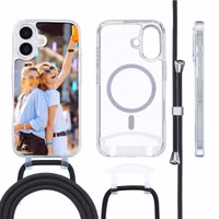 Gestalte deine eigene MagSafe Hülle mit abnehmbarem Band Apple iPhone 16 - Transparent