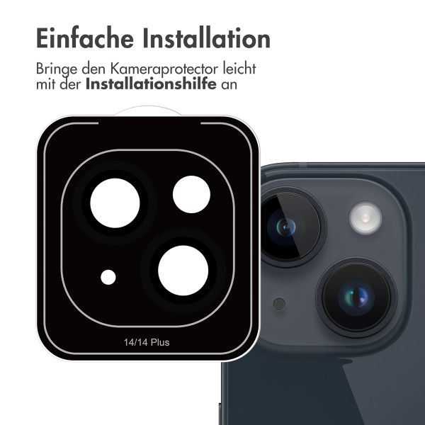 imoshion ﻿2er-Pack Objektivschutz für Kamera für das iPhone 14 / 14 Plus - Schwarz