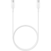 Samsung Original USB-C-zu-USB-C-Kabel - 1.8 meter - 25 Watt - Weiß + Original Fast Charging Adapter USB-C Oplader - in Fabrikverpackung - 25 Watt - Weiß