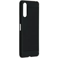 Brushed TPU Case Schwarz für das Sony Xperia 10 II