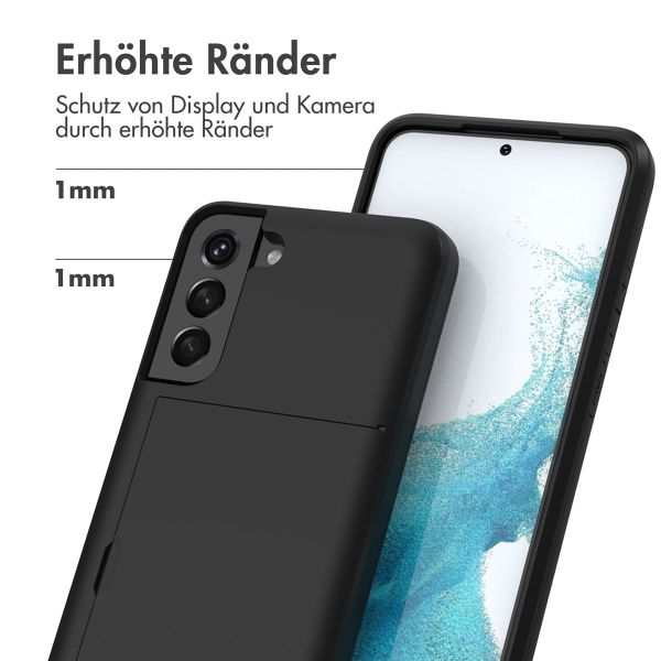 imoshion Backcover mit Kartenfach Samsung Galaxy S22 - Schwarz