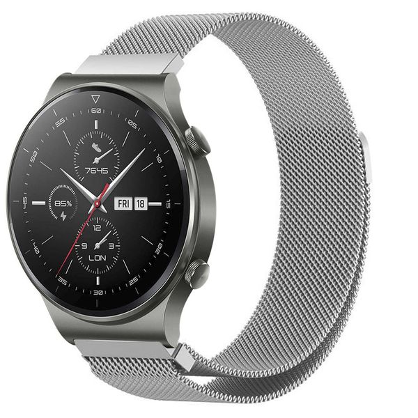 imoshion Milanese Watch Armband für die Huawei Watch GT 2 / Pro / 2e Sport 46 mm - Silber