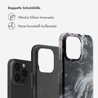 Selencia Vivid Tough Back Cover für das iPhone 15 Pro Max - Chic Marble Black