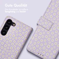 imoshion Design Klapphülle Samsung Galaxy S23 - White Daisy