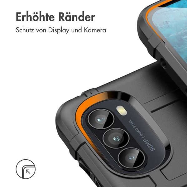 imoshion Rugged Shield Backcover für das Motorola Moto G52 / G82 - Schwarz