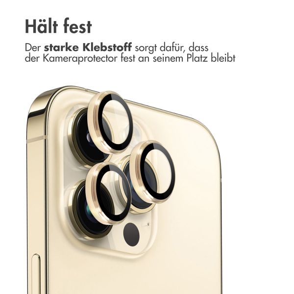 imoshion ﻿2er-Pack Objektivschutz für Kamera für das iPhone 14 Pro / 14 Pro Max - Gold