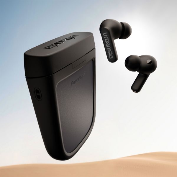 Urbanista Phoenix Solar - In-Ear Kopfhörer - Bluetooth Kopfhörer – Mit ANC-Geräuschunterdrückungsfunktion - Midnight Black