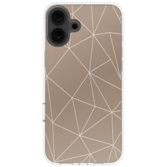 imoshion Design Hülle Apple iPhone 16 - Graphic Lines Beige