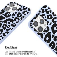 imoshion Silikonhülle design mit Band für das iPhone 13 Pro - Animal Lila