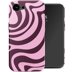 Selencia Vivid Rückabdeckung mit MagSafe Apple iPhone 16e - Wavy Swirl Pink Plum
