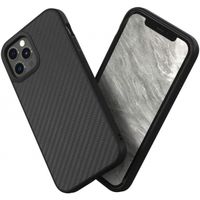 RhinoShield SolidSuit Backcover für das iPhone 12 (Pro) - Carbon Fiber Black