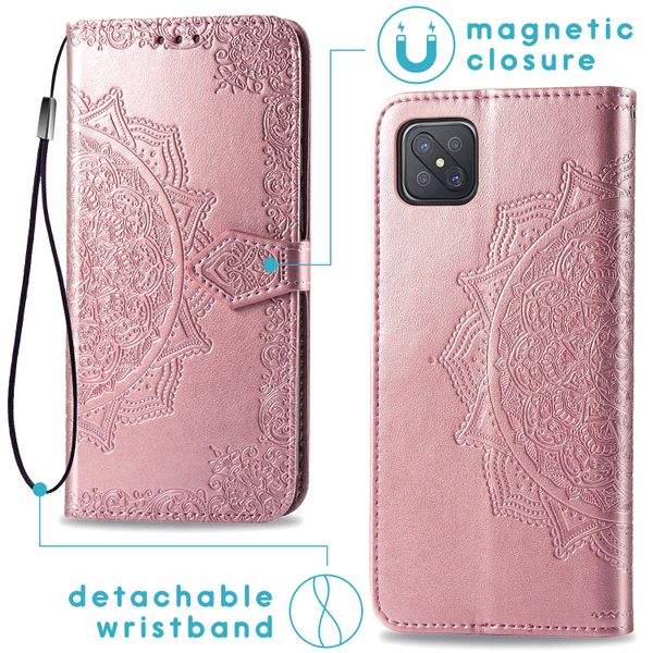 imoshion Mandala Klapphülle Oppo Reno4 Z 5G - Roségold