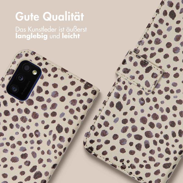 imoshion Design Klapphülle Samsung Galaxy A41 - Black And White Dots