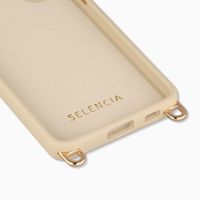 Selencia Rivièra Backcover mit MagSafe mit abnehmbaren Haken Samsung Galaxy S22 - Milky Latte