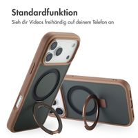 Accezz Ring Stand Backcover mit MagSafe Apple iPhone 17 Pro Max - Braun