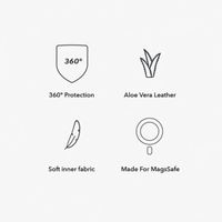 Woodcessories Bio Leather Case MagSafe Apple iPhone 16 Pro Max - Leather Black