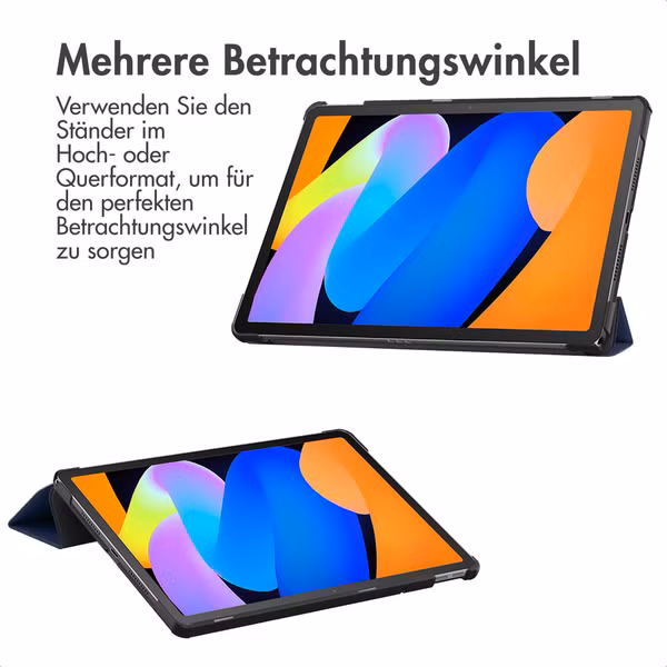 imoshion Trifold Klapphülle Lenovo Idea Tab - Dunkelblau