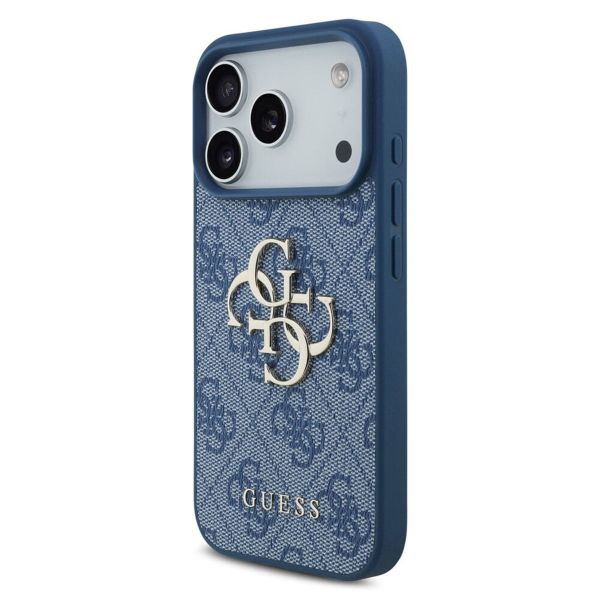 Guess 4G Metal Logo Back Cover Apple iPhone 17 Pro - Blau