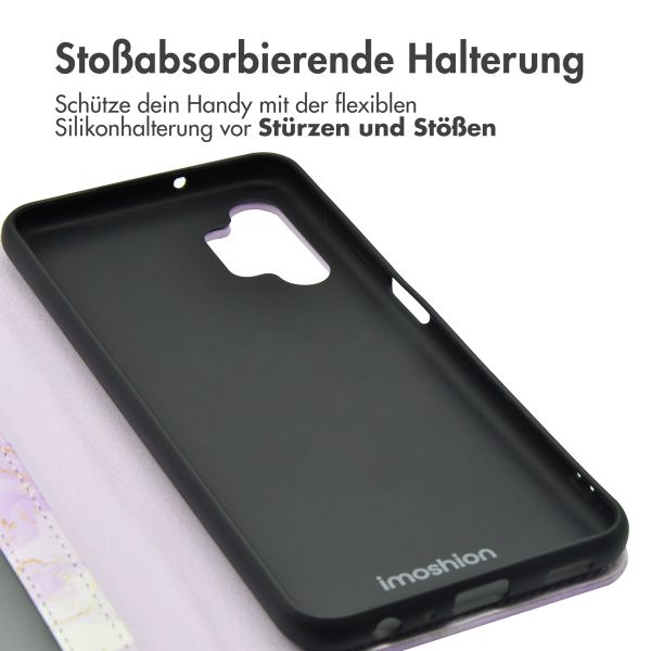 imoshion Design Klapphülle für das Samsung Galaxy A13 (4G) - Purple Marble