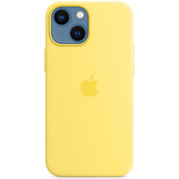 Apple Silikon-Case MagSafe für das Apple iPhone 13 Mini - Lemon Zest