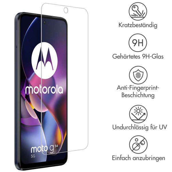 Accezz Screen Protector aus gehärtetem Glas Motorola Moto G54