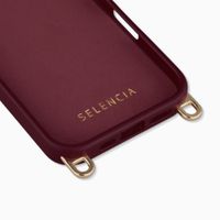 Selencia Rivièra Backcover mit MagSafe mit abnehmbaren Haken Apple iPhone 16 - Bold Burgundy