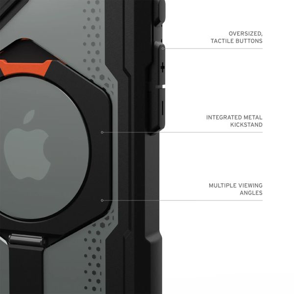 UAG Plasma XTE Back Cover MagSafe Apple iPhone 16 Plus - Orange & Black