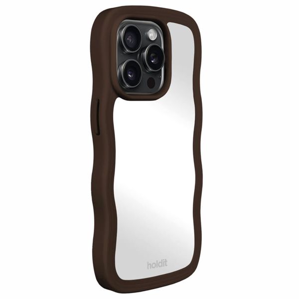 Holdit Wavy Case Apple iPhone 14 Pro - Chocolate Mirror