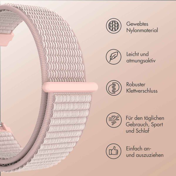 imoshion Nylonband mit Klettverschluss - Universelle 20 mm Anschluss - Rosa