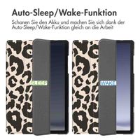 imoshion Design Trifold Klaphülle Samsung Galaxy Tab A11 Plus / A9 Plus - Leopard